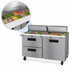 Thumbnail image #3 for Hoshizaki Steelheart 60-Inch Two-Section Mega Top Prep Refrigerator with One Door and Two Drawers