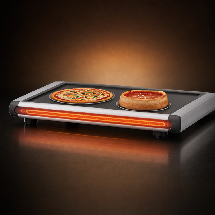 Product image #3 for Hatco Glo-Ray Designer Portable Heated Shelf, Free-Standing, 1 Full-Size Pan Capacity