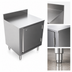Thumbnail image #4 for BK Resources Well Series Stainless Steel Underbar Cabinet with Hinged Locking Door and Adjustable Legs