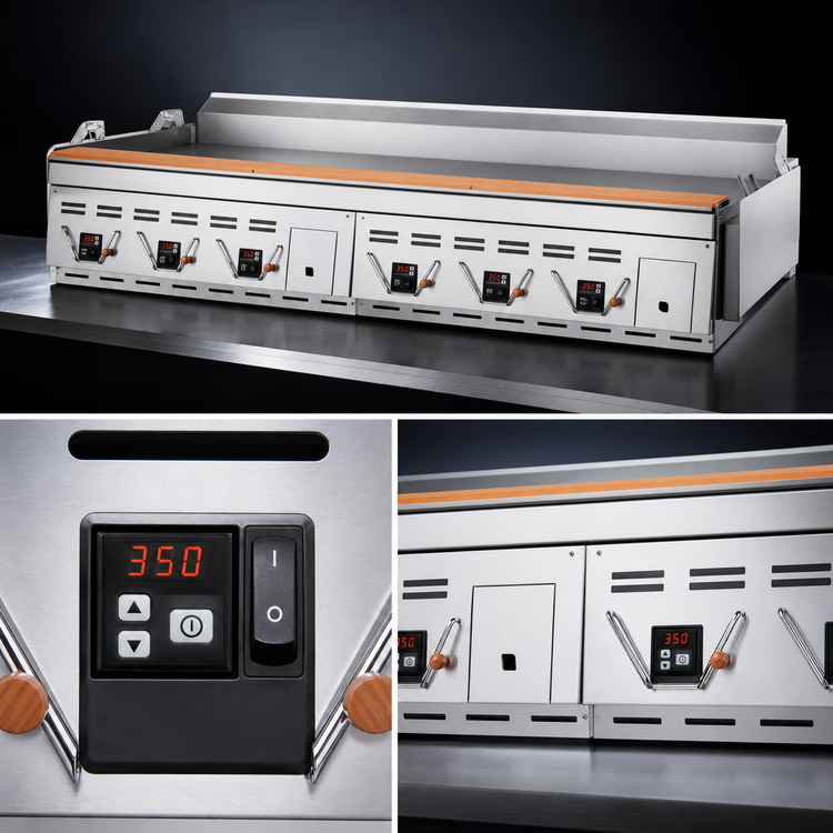 Product image #3 for Garland Master ECG-36R 36 x 24-Inch Electric Countertop Production Griddle with Rear Drain