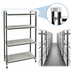 Thumbnail image #3 for Cambro Camshelving Elements XTRA High Density Top Rail Stationary Starter Unit, 24 x 36 x 81 Inch, 4-Shelf Solid, Speckled Gray