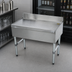 Thumbnail image #3 for Advance Tabco Special Value Series Free-Standing Underbar Drainboard with 4-Inch Backsplash, 24 x 21 x 33 Inches