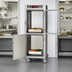 Thumbnail image #3 for Metro C5 6 Series Mobile Full-Height Pass-Thru Heated Holding Cabinet with Dutch Double-Pane Tempered Glass and Dutch Solid Doors