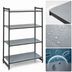 Thumbnail image #3 for Cambro Camshelving Basics Plus 4-Shelf Solid Stationary Starter Unit, 24 x 48 x 72 Inches, Brushed Graphite