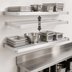 Thumbnail image #4 for New Age Heavy Duty Adjustable Wall-Mounted Aluminum Shelf, 24 x 72 Inches