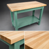 Thumbnail image #4 for John Boos Classic Country 60-Inch x 25-Inch Hard Rock Maple Top Work Table with Open Undershelf