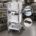 Thumbnail image #3 for AccuTemp Steam'N'Hold 2-Cavity Double-Stacked Connectionless Vacuum Steamer with Stand and Casters, Electric