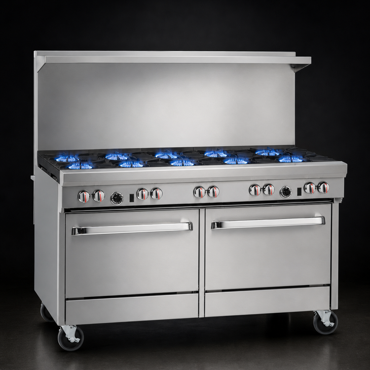Product image #3 for Southbend S-Series 60-Inch Gas Restaurant Range with 10 Open Burners and 2 Standard Ovens