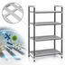 Thumbnail image #3 for Cambro Camshelving Elements XTRA 4-Tier Stationary Starter Unit, 24 x 36 x 72 Inches, Speckled Gray