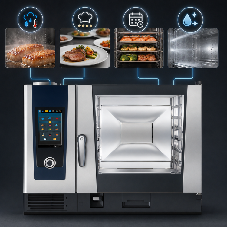 Product image #3 for RATIONAL iCombi Pro 6-Full Size Combi Oven, Natural Gas, 208/240V, 1-Phase