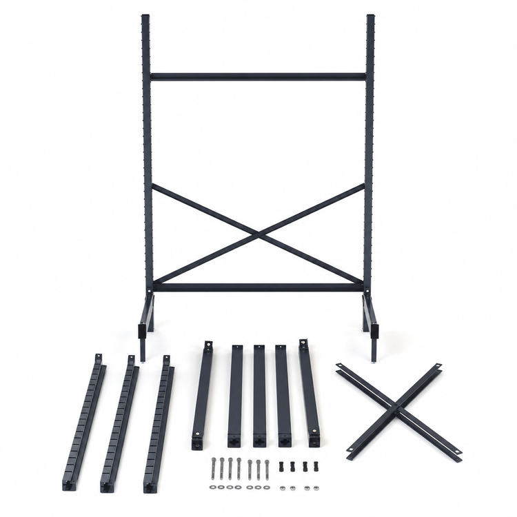 Product image #3 for Metro SmartLever 86-3/8-Inch High Stationary Starter Base Kit for 30-Inch Wide x 18-Inch Deep Shelves