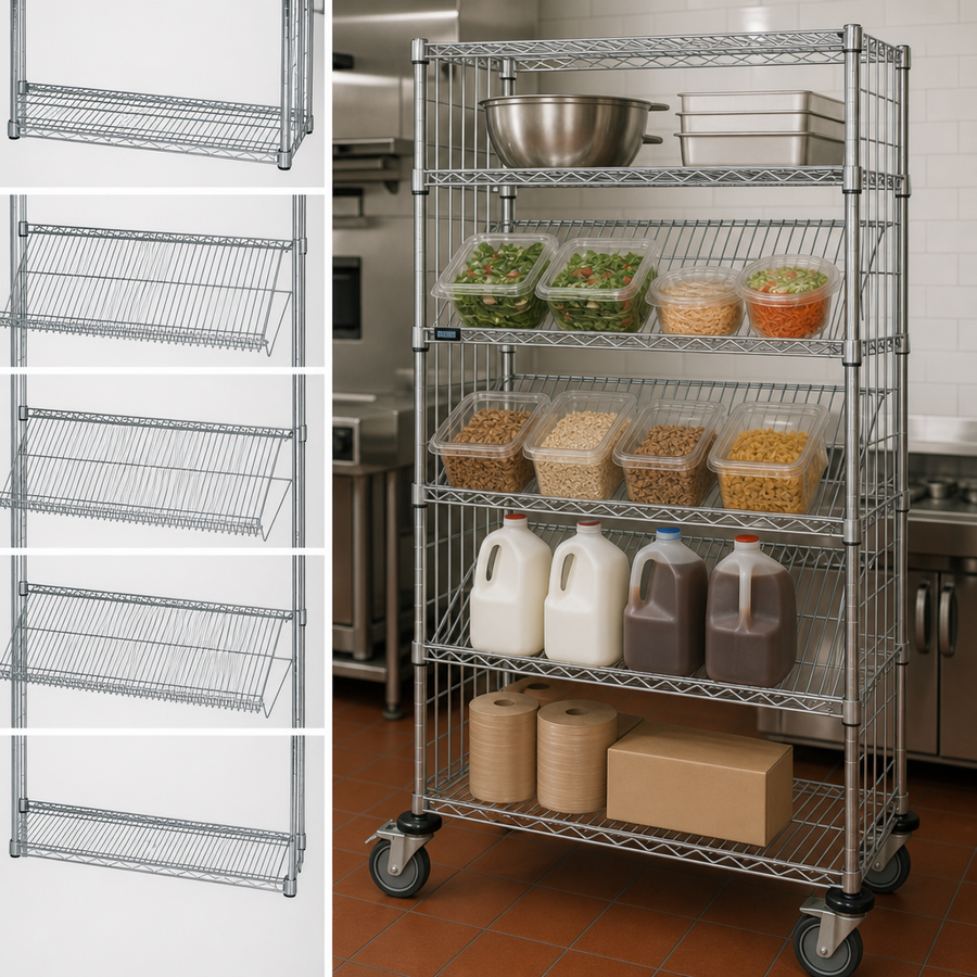 Five Included Shelves