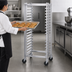 Thumbnail image #3 for Metro Super Erecta Brite Mobile Side-Load Wire Bun Pan Rack, 38-Pan Capacity