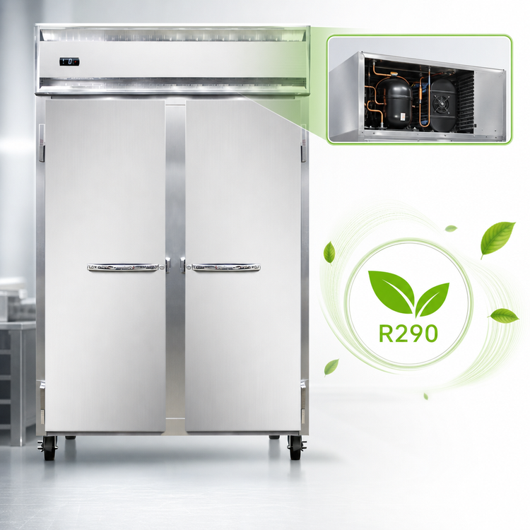 Product image #3 for Continental Refrigerator 2FN Two-Section Standard Depth Full-Height Solid Door Reach-in Freezer