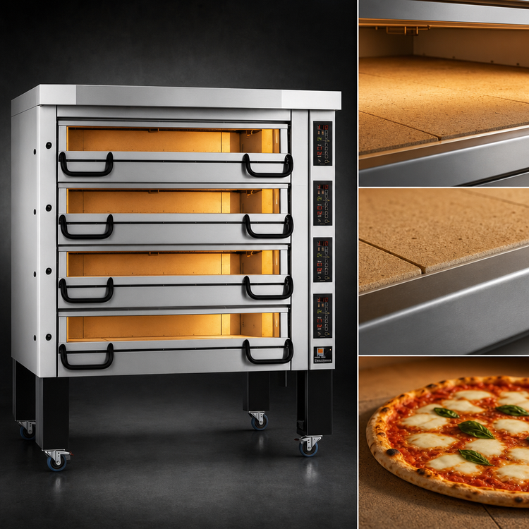 Product image #3 for PizzaMaster PM 924ED 4-Deck Electric Stone Hearth Pizza Oven