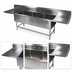 Thumbnail image #3 for John Boos Pro-Bowl 3-Compartment Sink with Left and Right Drainboards, 14-Gauge Type 300 Stainless Steel, 87-1/4 Inch Wide