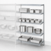 Thumbnail image #3 for Eagle Group 4-Tier Chrome-Plated Wire Add-On Shelving Unit, 42W x 21D x 63H