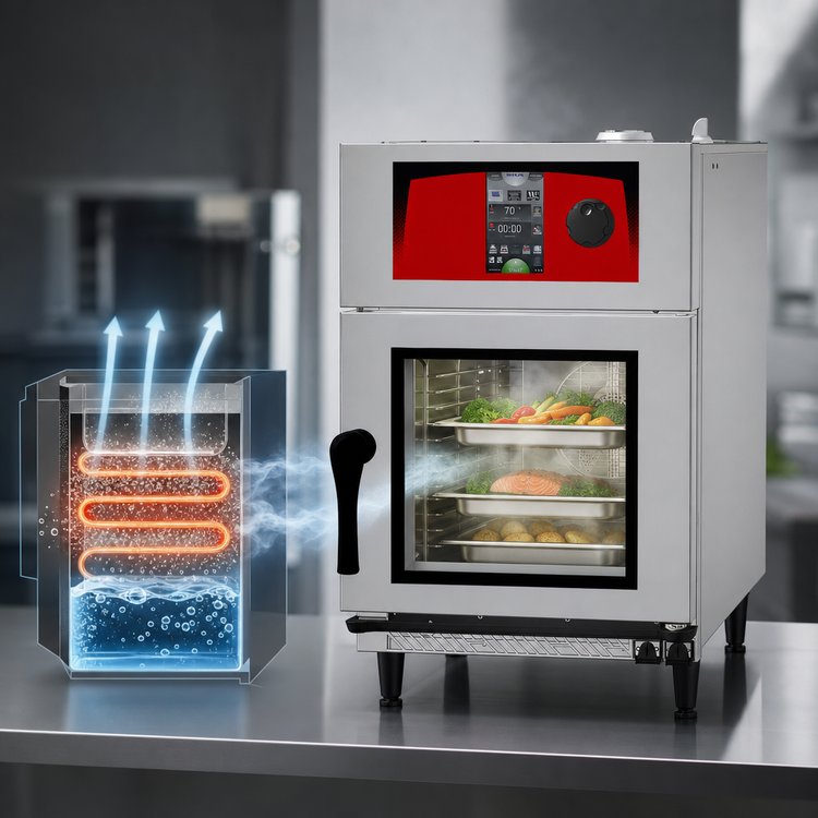 Product image #3 for Vulcan Mini-JetR Right-Hinged Countertop Electric Boilerless Combi Oven Steamer