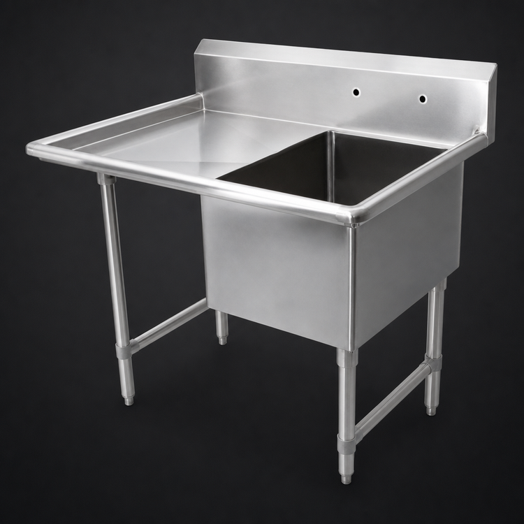Product image #3 for John Boos B Series 1-Compartment Sink with Left Drainboard, Stainless Steel