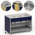 Thumbnail image #3 for Atlas Metal INFIH-OT-5 Mobile Hot Food Unit, 5-Well, Open Cabinet Base