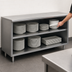 Thumbnail image #3 for Eagle Spec-Master Open Front Plate Cabinet with Stainless Steel Top, 96 Inch W x 15 Inch D