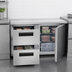 Thumbnail image #3 for Hoshizaki Steelheart 48-Inch Two-Section Undercounter Freezer with 2 Drawers and Solid Door, 12 Cu. Ft.