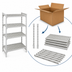 Thumbnail image #4 for Cambro Camshelving Premium 4-Shelf Vented Stationary Starter Unit, 18 x 54 x 72 Inches, Speckled Gray