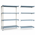 Thumbnail image #3 for MetroMax Q 48 Inch W x 18 Inch D x 63 Inch H 4-Shelf Add-On Polymer/Wire Shelving Unit