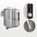 Thumbnail image #3 for Crown GL-100E 100 Gallon Gas 2/3 Jacketed Stationary Kettle