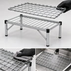 Thumbnail image #3 for Metro Super Erecta HP31C Chrome Dunnage Rack with Lift-Off Mat, 24 x 18 Inches, 14-1/2-Inch Height, 1600 lb. Capacity