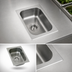 Thumbnail image #3 for Eagle Group Single Compartment Self-Rimming Drop-In Sink with No Deck, 10 x 14 x 5 Inch Bowl, 20-Gauge 304 Stainless Steel