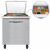 Thumbnail image #3 for Continental Refrigerator Mighty Top 27-Inch One-Section Refrigerated Sandwich Prep Table with Solid Door and 12-Pan Capacity