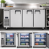Thumbnail image #3 for Everest Refrigeration ETF3 3-Section Undercounter/Worktop Freezer with Stainless Steel Worktop and Doors