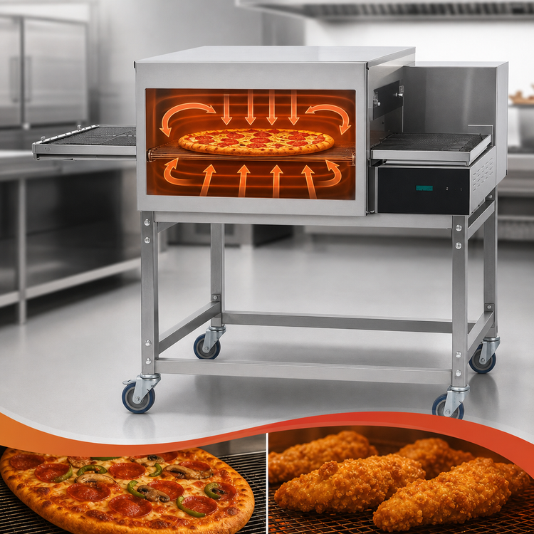 Product image #3 for Lincoln Impinger II 1100 Series Electric Single-Deck Front-Loading Conveyor Oven, 120/208V