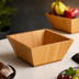 Thumbnail image #3 for American Metalcraft 7-Inch Square Bamboo Bowl, 58 oz.