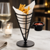 Thumbnail image #3 for Ironworks Conical French Fry Basket with 3 oz Ramekin, Black Wrought Iron, 5-Inch Dia. x 9-Inch H