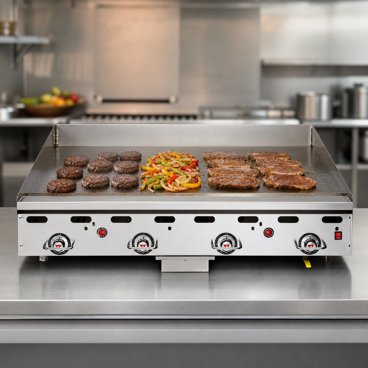 Product image #4 for Vulcan 972RX 72-Inch Countertop Heavy Duty Gas Griddle with 24-Inch Deep Cooking Surface