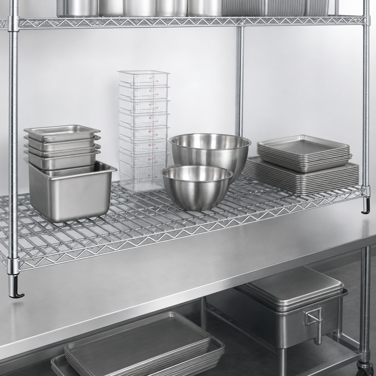 Product image #3 for Metro Super Erecta Super Adjustable Wire Super Wide Shelf, 48 x 30 Inches, Chrome Plated