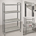 Thumbnail image #3 for Cambro Camshelving Elements XTRA 4-Tier High Density Top Rail Stationary Starter Unit with 4 Vented Shelves, 21 x 54 x 81 Inches, Speckled Gray