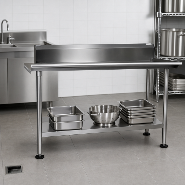 Product image #3 for John Boos Stainless Steel Dishtable Undershelf, 53.63-Inch W x 24.13-Inch D