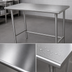 Thumbnail image #3 for Advance Tabco 72-Inch x 30-Inch Open Base Work Table with 16 Gauge 304 Stainless Steel Top
