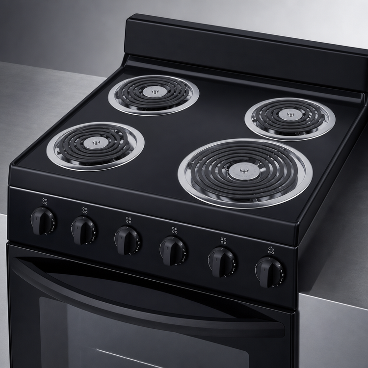 Product image #4 for Summit Appliance 24-Inch Freestanding Electric Coil Range with 2.9 Cu. Ft. Oven