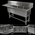 Thumbnail image #3 for John Boos Pro-Bowl 3-Compartment Sink with 30