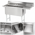 Thumbnail image #3 for Advance Tabco 2-Compartment Fabricated Sink with Right Drainboard, 20