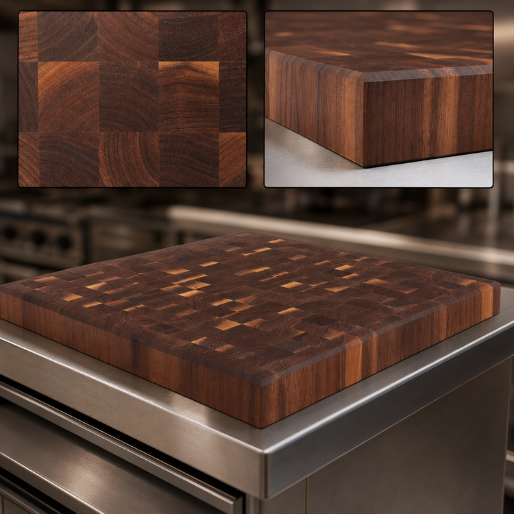 Product image #3 for Boos Block End Grain Walnut Island Countertop, 36"W x 38"D x 2-1/4" Thick