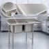 Thumbnail image #3 for Eagle Group 414 Series Two-Compartment Sink with Right-Hand Drainboard, 62-5/8 Inch Wide