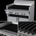 Thumbnail image #3 for Garland Cuisine Series Heavy-Duty 36-Inch Gas Char-Broiler with Fixed Cast Iron Grid and Open Cabinet Base