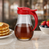 Thumbnail image #3 for Vollrath Dripcut® 14 oz Glass Syrup Server with Red Plastic Top