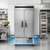 Thumbnail image #3 for Atosa Two-Section Bottom-Mount Reach-In Freezer, 28.5 Cu. Ft., Stainless Steel, Solid Doors