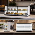 Thumbnail image #3 for Turbo Air TOMD-40HW(B) 39-Inch Top Display Dry Case, High Model, 3 Cu. Ft., 2-Door, Stainless Steel Interior
